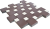 Плитка тротуарная ArtStein Квадрат малый коричневый старение,ТП Б.2.К.6 100*100*60мм